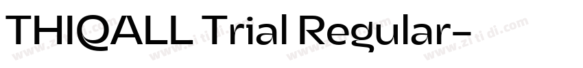 THIQALL Trial Regular字体转换